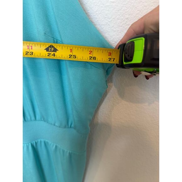 NWT Athleta Santorini Cinch Dress Turquoise Blue 3XL (XXXL) - Picture 7 of 9